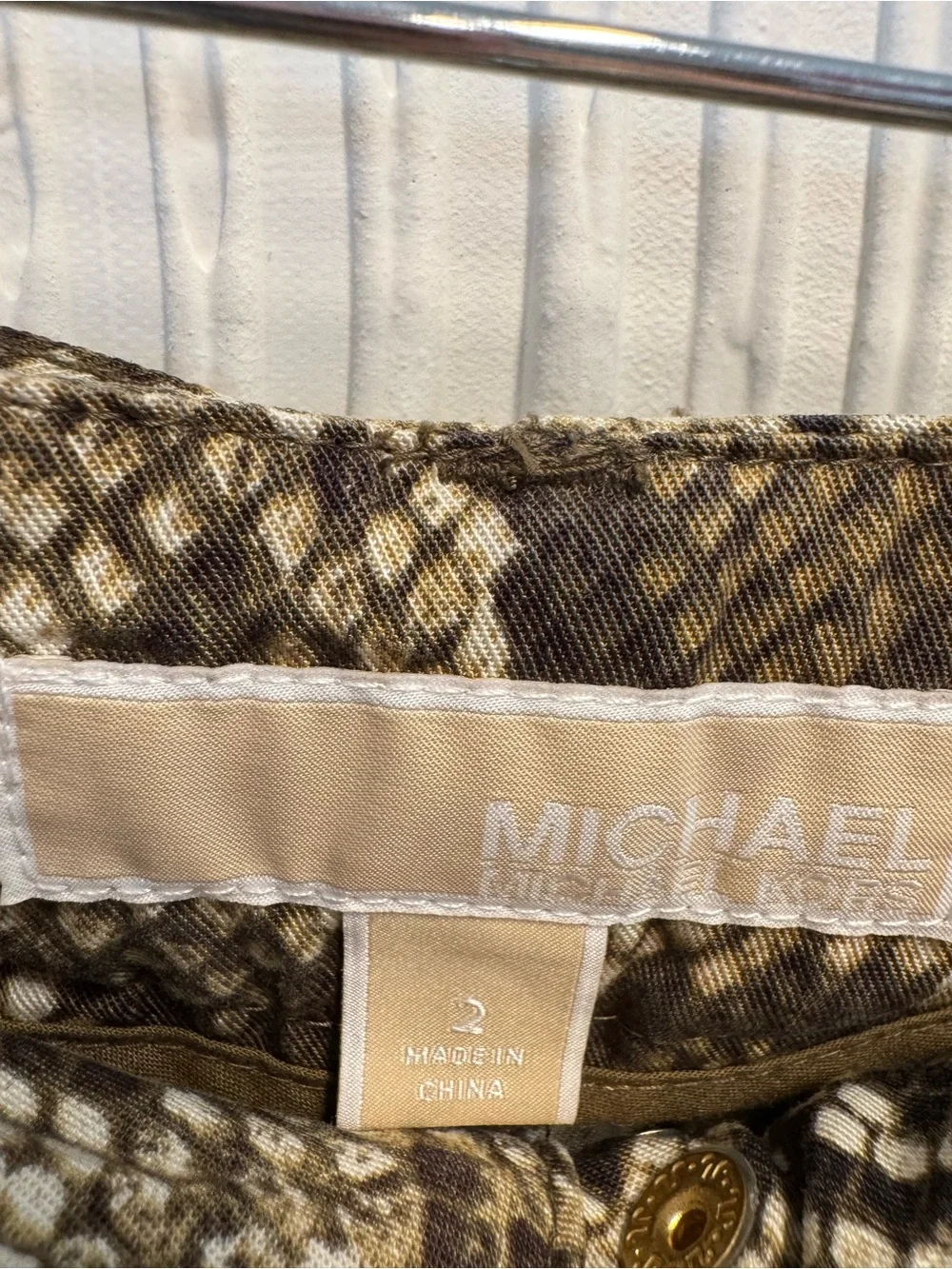 Snake-Print Women’s Casual Pants with Belt